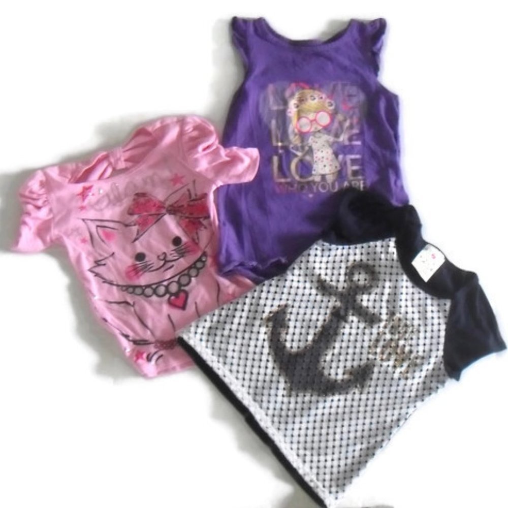 3 Assorted Tops - Girls Size 6